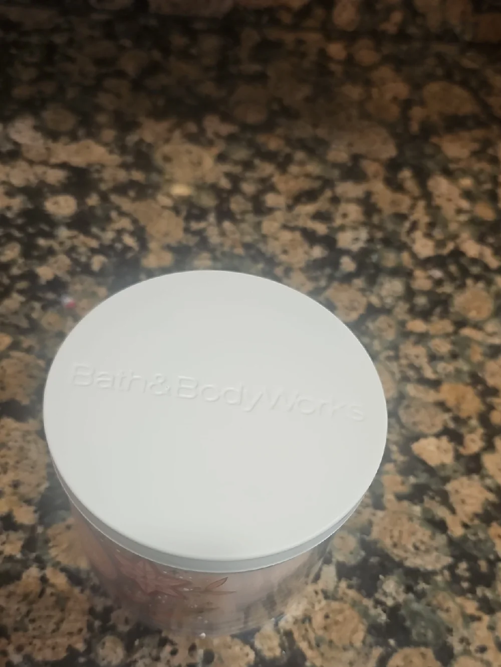 Bath & Body Works Snowy Peach Berry scented 3 Wick Candle - Picture 3 of 4